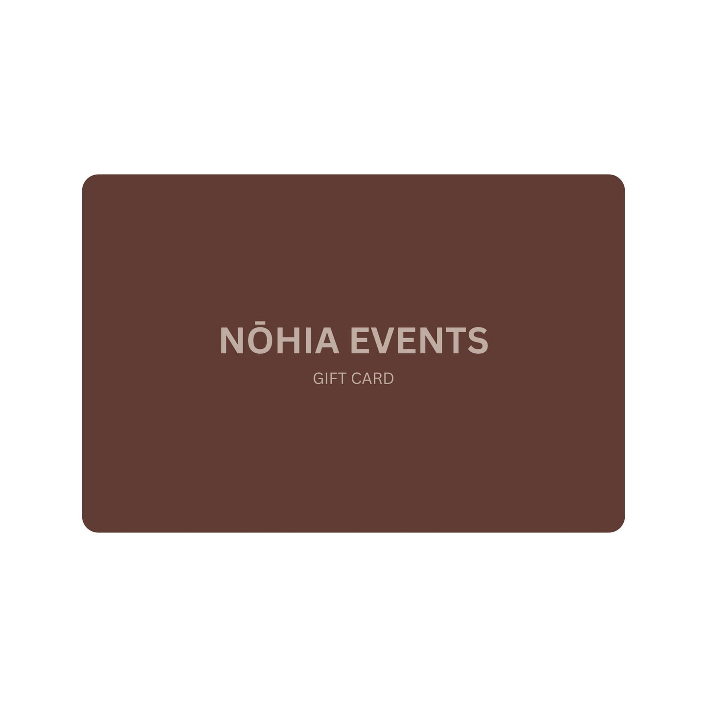 Nōhia Events Gift Card | Event Styling, Balloon Garland & Photo Booth Hire Blenheim